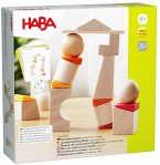 HABA 1306793001 - 3D-Legespiel Schiefe Türme-Kugeln, Holz