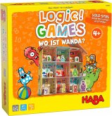 HABA 1306806001 - Logic! Games, Wo ist Wanda?, Wimmelbild-Haus mit Figuren, Solo-Spiel, Rätselbox