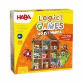 HABA 1306806001 - Logic! Games, Wo ist Wanda?, Wimmelbild-Haus mit Figuren, Solo-Spiel, Rätselbox