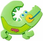 HABA 1306682001 - Greifling Kroko, Zahnhilfe, Silikon