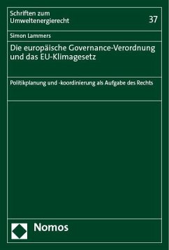 Die europäische Governance-Verordnung und das EU-Klimagesetz - Lammers, Simon