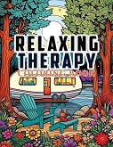 Relaxing Therapy: Over 40 Affirmations and coloring pages for Adults relaxation, Calm your Mind and Relieve Stress - Beautiful Designs o