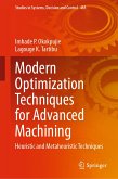 Modern Optimization Techniques for Advanced Machining (eBook, PDF)