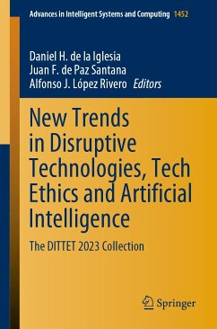 New Trends in Disruptive Technologies, Tech Ethics and Artificial Intelligence (eBook, PDF)