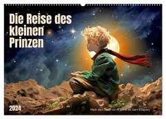 Die Reise des kleinen Prinzen (Wandkalender 2024 DIN A2 quer), CALVENDO Monatskalender - Waurick, Kerstin