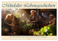 Mittelalter Lebensgeschichten (Wandkalender 2024 DIN A2 quer), CALVENDO Monatskalender - Waurick, Kerstin