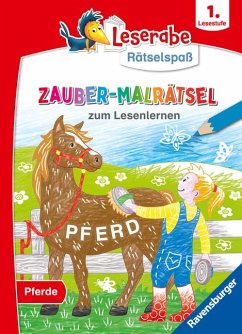 Leserabe Rätselspaß Zauber-Malrätsel zum Lesenlernen: Pferde (1. Lesestufe) - Richter, Martine