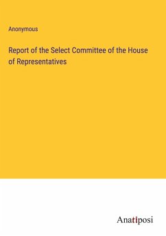 Cover Report of the Select Committee of the House of Representatives