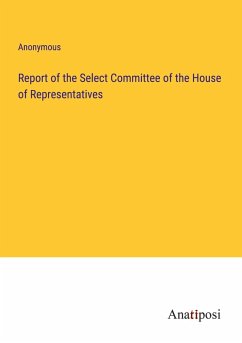 Cover Report of the Select Committee of the House of Representatives