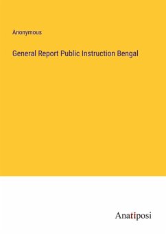 Cover General Report Public Instruction Bengal