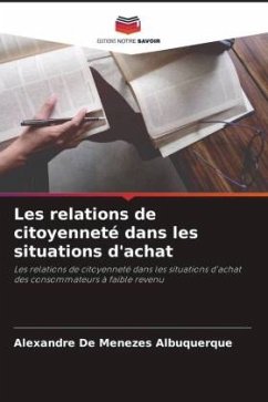 Les relations de citoyenneté dans les situations d'achat - De Menezes Albuquerque, Alexandre