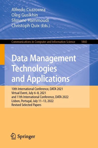 Data Management Technologies and Applications (eBook, PDF) Data Management Technologies and Applications (eBook, PDF)