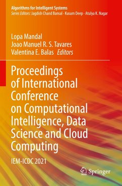 Proceedings of International Conference on Computational Intelligence, Data Science and Cloud Computing