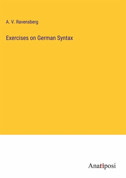 Exercises on German Syntax Exercises on German Syntax
