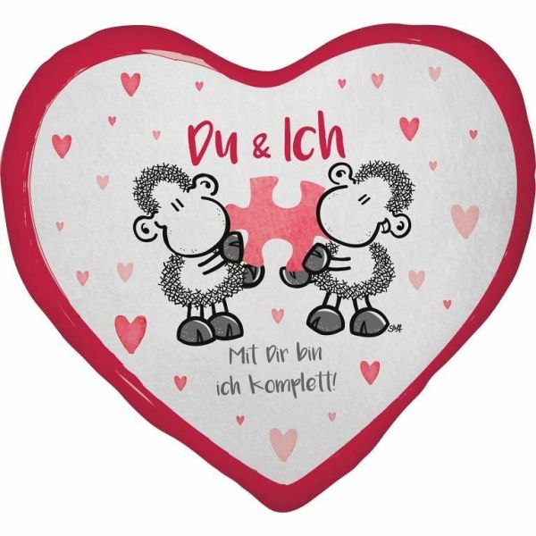 Plüschkissen Motiv Du & ich Plüschkissen Motiv Du & ich