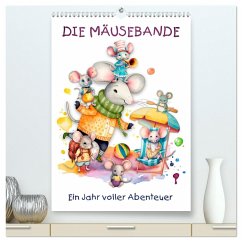Die Mäusebande (hochwertiger Premium Wandkalender 2024 DIN A2 hoch), Kunstdruck in Hochglanz