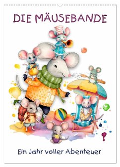Die Mäusebande (Wandkalender 2024 DIN A2 hoch), CALVENDO Monatskalender