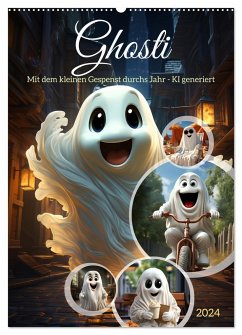 Ghosti (Wandkalender 2024 DIN A2 hoch), CALVENDO Monatskalender