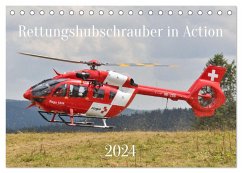 Rettungshubschrauber in Action (Tischkalender 2024 DIN A5 quer), CALVENDO Monatskalender - Merz, Matthias