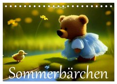 Sommerbärchen (Tischkalender 2024 DIN A5 quer), CALVENDO Monatskalender