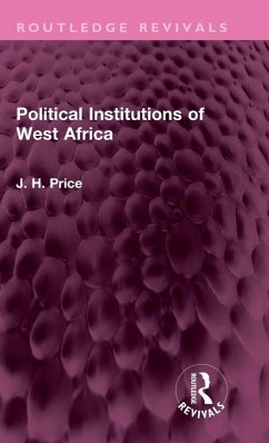 Cover Political Institutions of West Africa