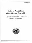 Index to Proceedings of the General Assembly 2021/2022: Part I - Subject Index