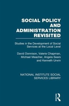 Social Policy and Administration Revisited - Donnison, David; Chapman, Valerie; Meacher, Michael