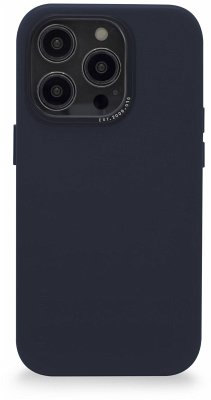 Decoded Leather Backcover iPhone 14 Pro Steel Blue
