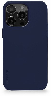 Decoded AntiMicrobial Silicone Backcover iP 14 Pro Navy Peony
