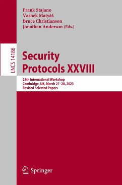 Security Protocols XXVIII