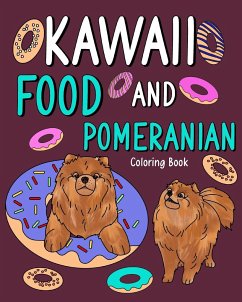 Kawaii Food and Pomeranian Coloring Book - Paperland