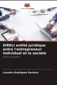 EIRELI entité juridique entre l'entrepreneur individuel et la société - Rodrigues Doroteu, Leandro