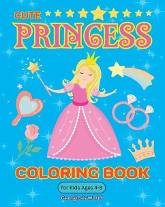 Princess Coloring Book for Kids Ages 4-8 - Yunaizar88