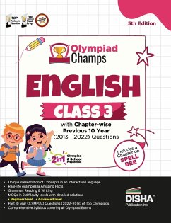 Olympiad Champs English Class 3 with Chapter-wise Previous 10 Year (2013 - 2022) Questions 5th Edition   Complete Prep Guide with Theory, PYQs, Past & Practice Exercise   - Disha Experts