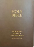 Kjver Holy Bible, Be Strong and Courageous Life Verse Edition, Large Print, Coffee Ultrasoft
