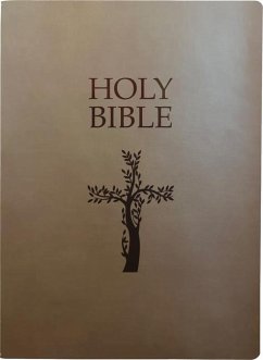 Kjver Holy Bible, Cross Design, Large Print, Coffee Ultrasoft - Whitaker House