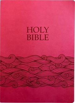 Kjver Holy Bible, Wave Design, Large Print, Berry Ultrasoft - Whitaker House