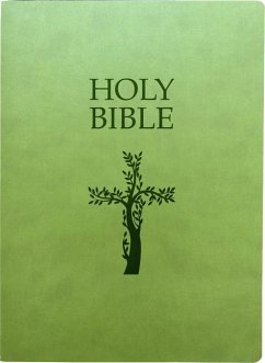 Kjver Holy Bible, Cross Design, Large Print, Olive Ultrasoft - Whitaker House