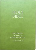 Kjver Holy Bible, Be Strong and Courageous Life Verse Edition, Large Print, Olive Ultrasoft