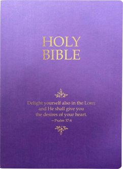 Kjver Holy Bible, Delight Yourself in the Lord Life Verse Edition, Large Print, Royal Purple Ultrasoft - Whitaker House