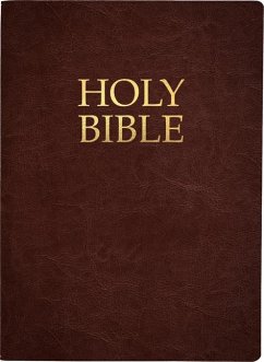 Kjver Holy Bible, Large Print, Mahogany Genuine Leather, Thumb Index - Whitaker House