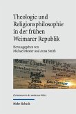Theologie und Religionsphilosophie in der frühen Weimarer Republik (eBook, PDF)
