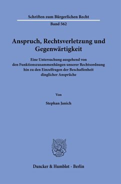 Anspruch, Rechtsverletzung und Gegenwärtigkeit - Janich, Stephan