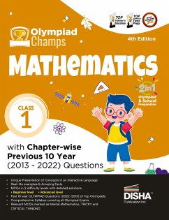Olympiad Champs Mathematics Class 1 with Chapter-wise Previous 10 Year (2013 - 2022) Questions 4th Edition   Complete Prep Guide with Theory, PYQs, Past & Practice Exercise   - Disha Experts