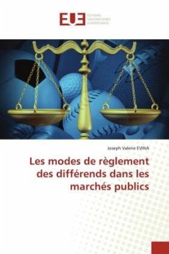Cover Les modes de règlement des différends dans les marchés publics