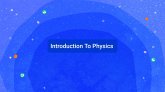 Introduction To Physics (eBook, ePUB)