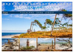 Darßer Weststrand - Fischland Darß Zingst (Tischkalender 2024 DIN A5 quer), CALVENDO Monatskalender