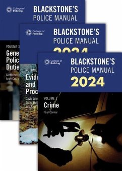 Blackstone's Police Manuals Three Volume Set 2024 - Connor, Paul; Cox, Andrew; Hutton, Glenn