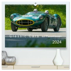 Classic Cars auf Passstrassen 2024 (hochwertiger Premium Wandkalender 2024 DIN A2 quer), Kunstdruck in Hochglanz