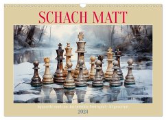 Schach Matt (Wandkalender 2024 DIN A3 quer), CALVENDO Monatskalender